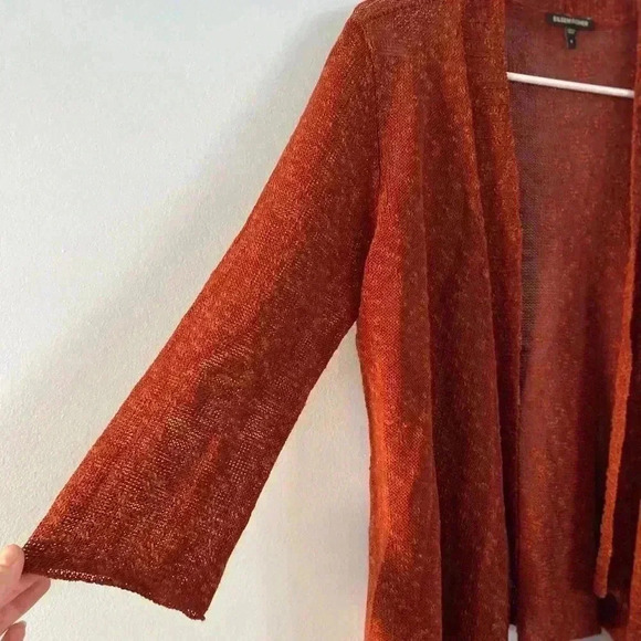 Eileen Fisher Rust Cardigan - Picture 3 of 7